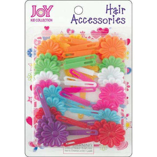 Joy Hair Barrettes 10Ct Rainbow Colors