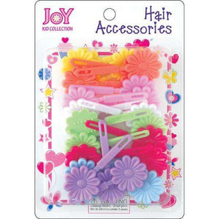 Joy Hair Barrettes 10Ct Rainbow Pastel Colors