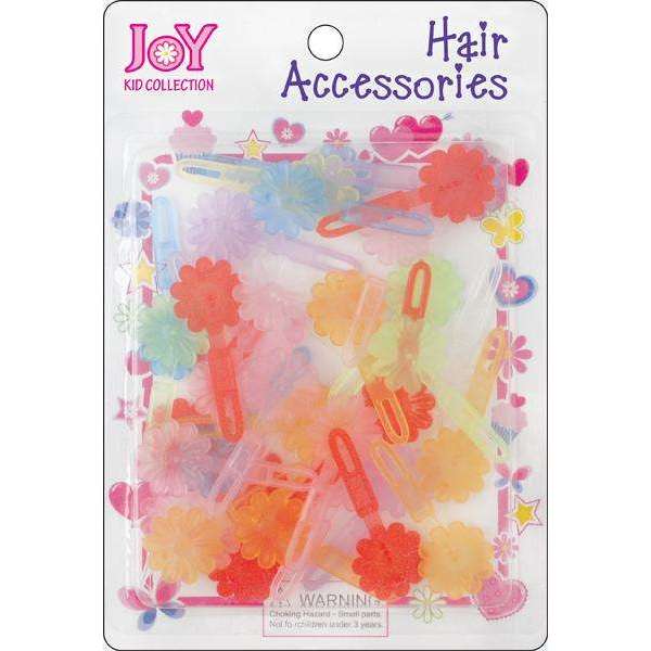 Joy Hair Barrettes Clear Rainbow Colors Petit Daisy  Joy   