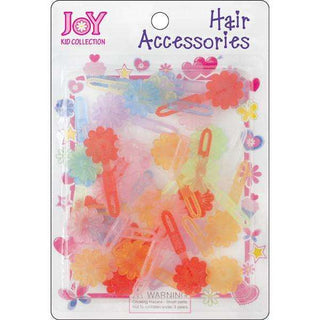 Joy Hair Barrettes Clear Rainbow Colors Petit Daisy
