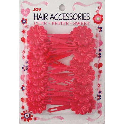 Joy Hair Barrettes Hot Pink Daisy 24ct  Joy   