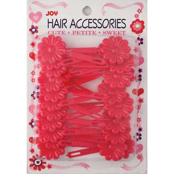 Joy Hair Barrettes Hot Pink Daisy 24ct Annie International