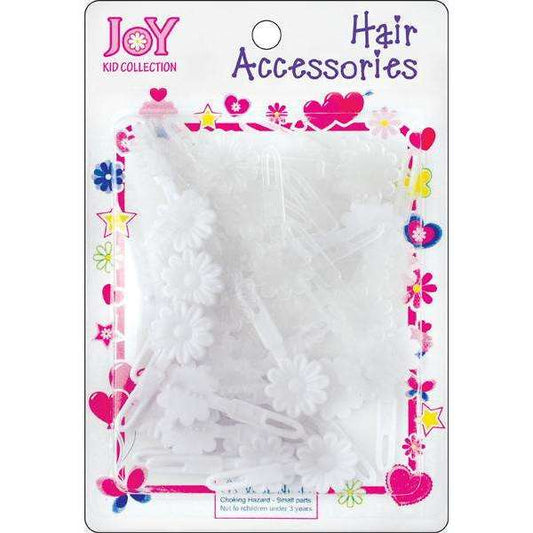 Joy Hair Barrettes White and Clear Petit Daisy  Joy   