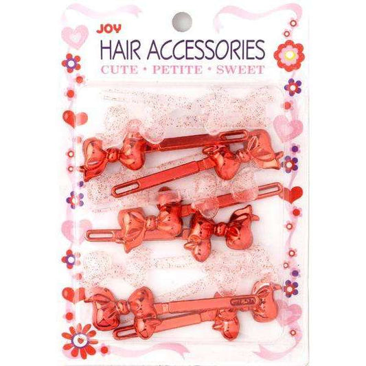Joy Ribbon Barrette II 12ct Assorted Red  Joy   