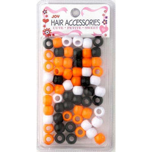 
                  
                    갤러리 뷰어에 이미지 로드, Joy Large Hair Beads 50Ct Orange, Black, White Beads Joy   
                  
                