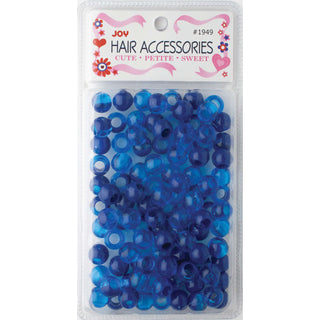 Joy Cuentas Redondas De Plástico XL Dos Tonos Azul Oscuro Vivo