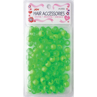 Joy Round Plastic Beads XL Two Tone Pastel Green