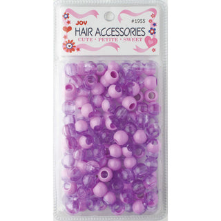 Joy Cuentas Redondas De Plástico XL Bicolor Púrpura Pastel