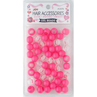 Joy Round Plastic Beads XX-Large Neon Pink