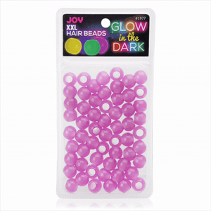 
                  
                    Load image into Gallery viewer, Joy XX-Large Glow In the Dark Hair Beads Purple Beads Joy   
                  
                