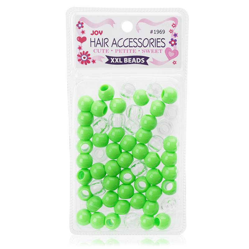 Joy Round Plastic Beads XX-Large Lime Green Beads Joy   