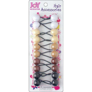 Joy Twin Beads Coletas 10Ct Asst Marrón