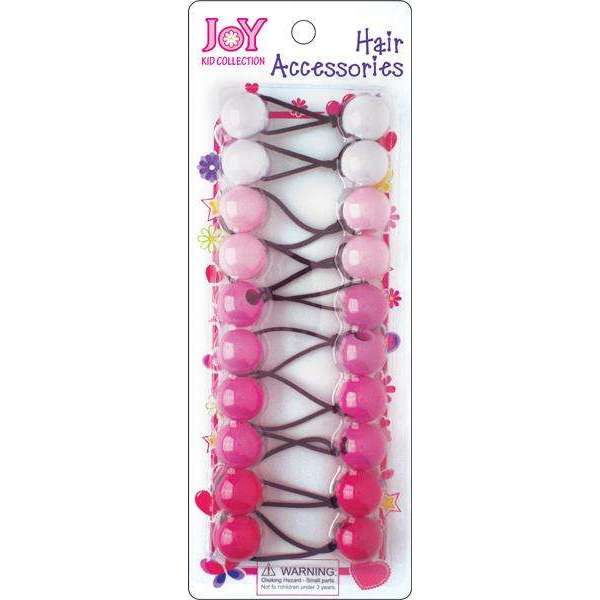 
                  
                    Load image into Gallery viewer, Joy - Joy Twin Beads Ponytailers 10Ct Asst Pink - Annie International
                  
                