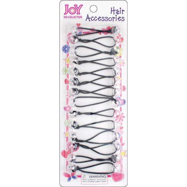 Joy Twin Beads Ponytailers 14Ct Clear