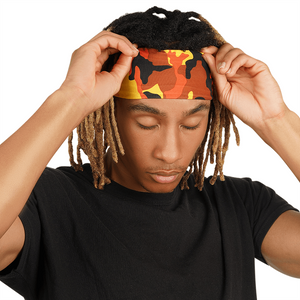 
                  
                    Load image into Gallery viewer, Mr. Durag Dreadlock Band Orange Camouflage
                  
                