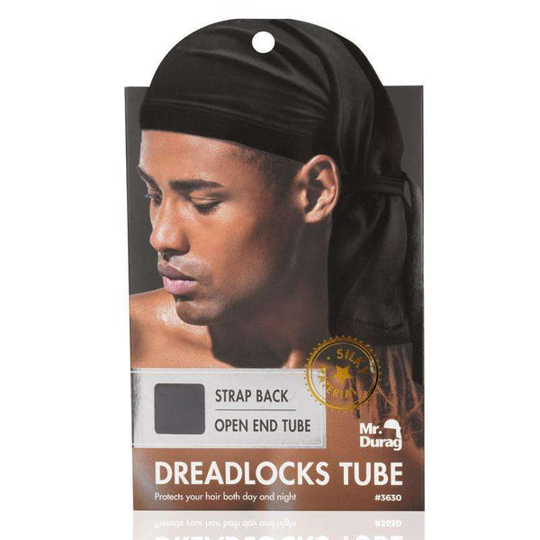 Annie International:Mr. Durag Dreadlocks Tube With Strap Black