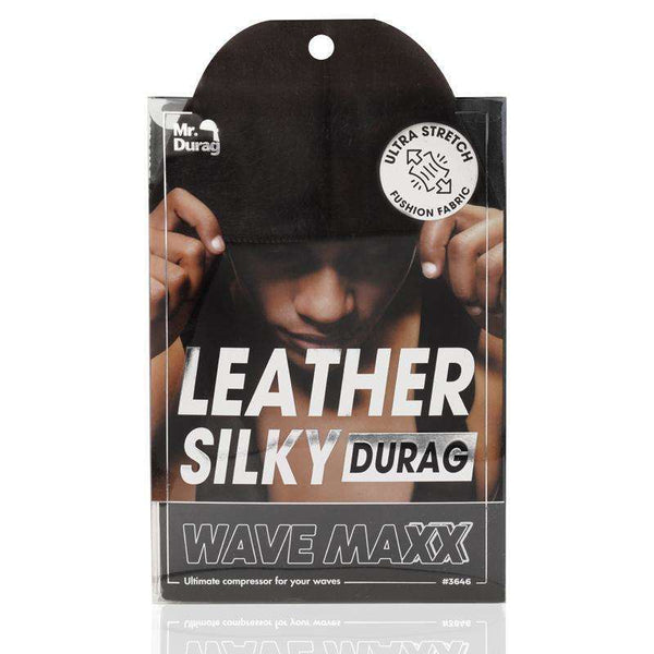 Mr. Durag Leather Silky Durag Black