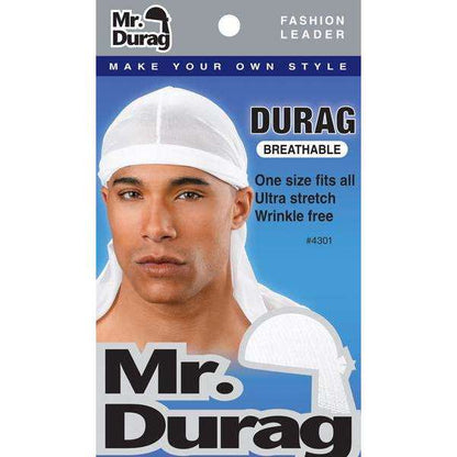 Annie International:Mr. Durag Solid Durag White