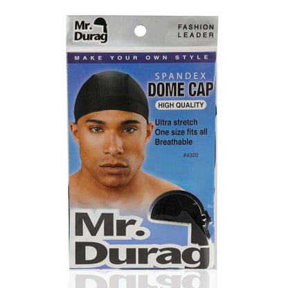 Annie International:Mr. Durag Spandex Dome Cap Black