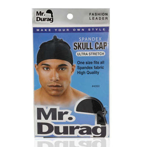 Annie International:Mr. Durag Spandex Skull Cap Black
