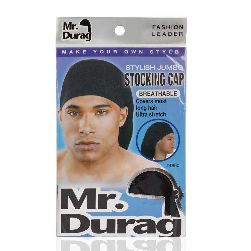 Mr. Durag Stylish Jumbo Stocking Cap Xl Black Durags Mr. Durag   