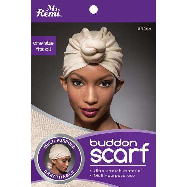 Ms. Remi Buddon Scarf Asst Color Hair Care Wraps Ms. Remi Ivory  