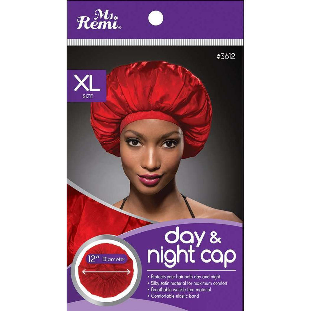 Ms. Remi Day & Night Cap XL Asst Color Hair Care Wraps Ms. Remi Red  