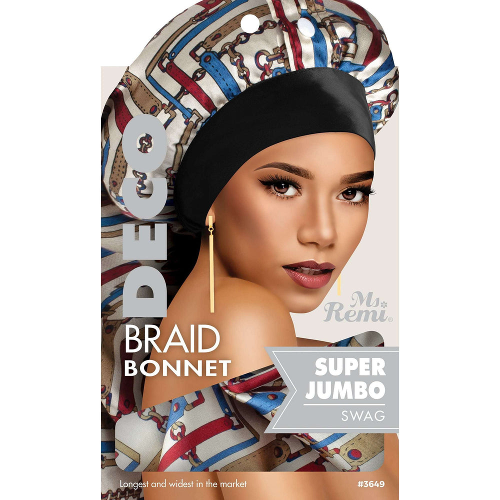 
                  
                    Load image into Gallery viewer, Ms. Remi Deco Braid Bonnet Jumbo - XL Assorted Colors Bonnets Ms. Remi Swag  
                  
                
