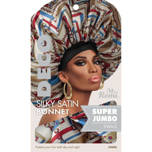 
                  
                    Load image into Gallery viewer, Ms. Remi Deco Silky Satin Bonnet X-Jumbo Assorted Color Bonnets Ms. Remi Swag  
                  
                