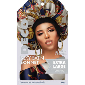 Ms. Remi Deco Silky Satin Bonnet XL Assorted Color Bonnets Ms. Remi Chariot  