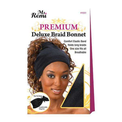 Annie International:Ms. Remi Deluxe Braid Bonnet Black