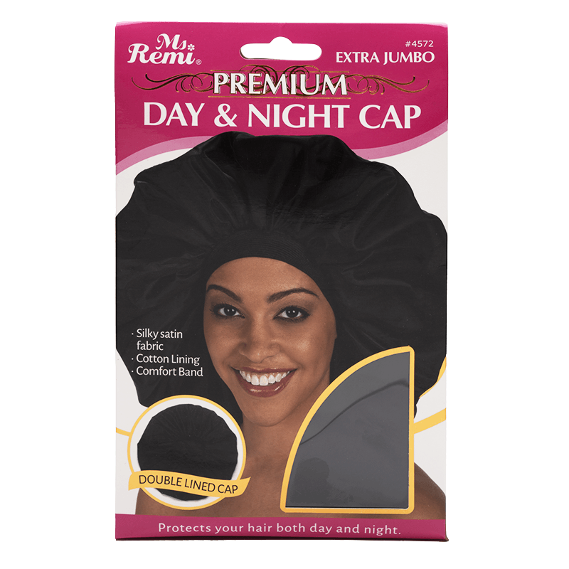 Ms. Remi Extra Jumbo Day and Night Cap Black Hair Care Wraps Ms. Remi   
