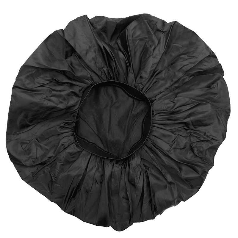 annie motorcycle helmet Ms. Remi Extra Jumbo Day and Night Cap Black