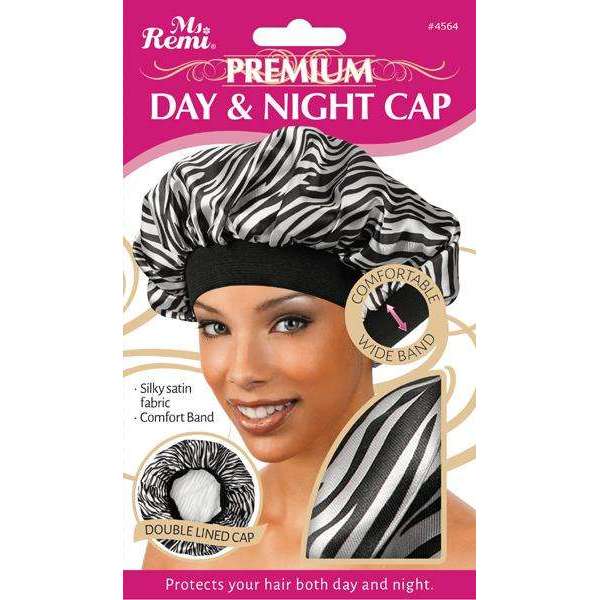 Ms. Remi Premium Day And Night Cap XL Zebra Bonnets Ms. Remi   