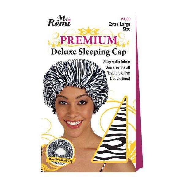 Ms. Remi Deluxe Sleeping Cap Xl Zebra Bonnets Ms. Remi   
