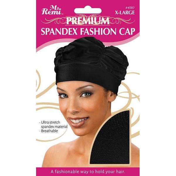 Ms. Remi Deluxe Spandex Fashion Cap Xl Black