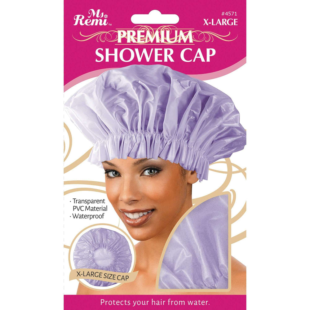 Ms. Remi - Ms. Remi Deluxe Transparent Premium Shower Cap Xl Asst Color - Annie International