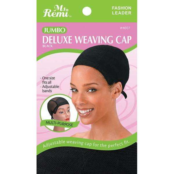 Ms. Remi Deluxe Weaving Cap Jumbo Black Wig Caps Ms. Remi   