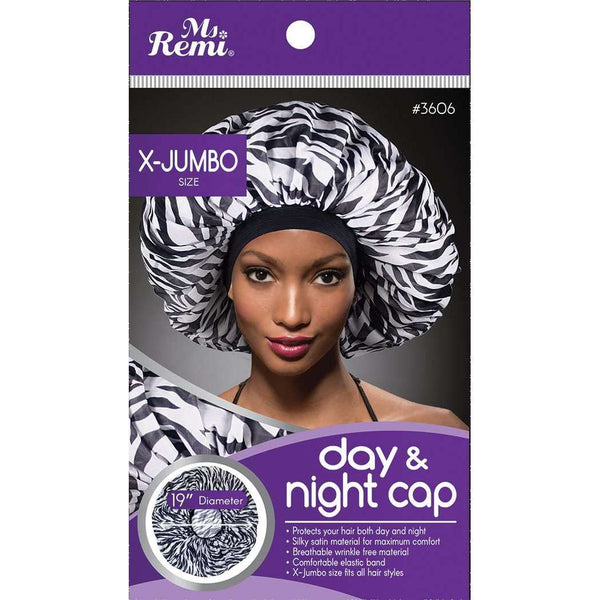 Ms. Remi Extra Jumbo Day & Night Cap Zebra