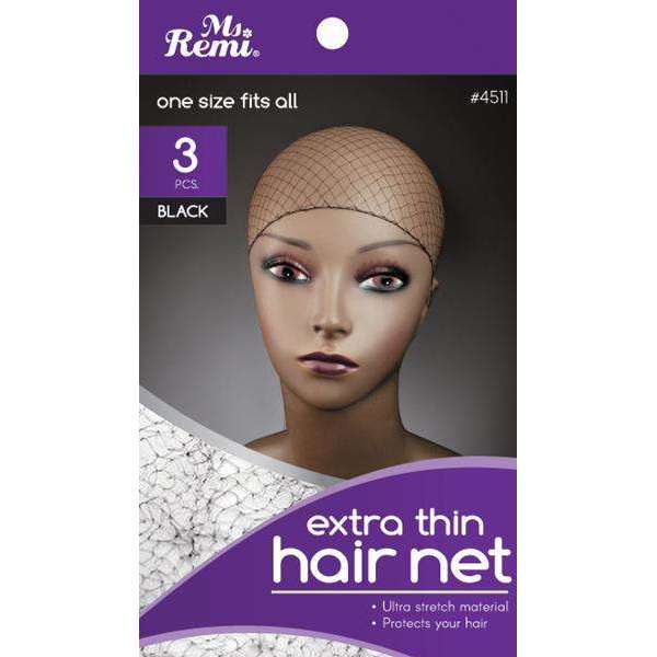 Ms. Remi Extra Thin Net 3Pc Black
