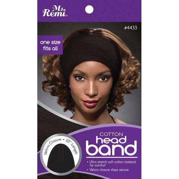 Annie Non-Slip Headband Black Silicone Lining 3cm