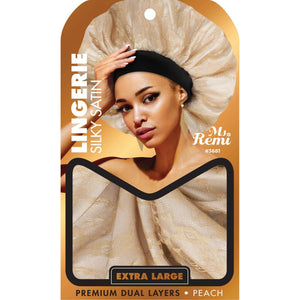 
                  
                    Load image into Gallery viewer, Ms. Remi Lingerie Silky Bonnet XL Assorted Color Bonnets Ms. Remi Peach  
                  
                