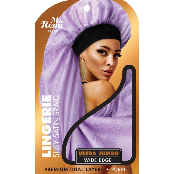 Ms. Remi Lingerie Wide Edge Silky Braid Bonnet Ultra Jumbo Asst Color