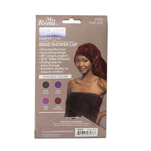 
                  
                    Load image into Gallery viewer, Ms. Remi Max Jumbo Braid Shower Cap Burgundy Bonnets Ms. Remi   
                  
                