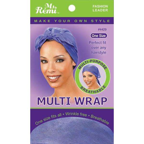 Ms. Remi Multi Wrap Asst Color Hair Care Wraps Ms. Remi Purple  