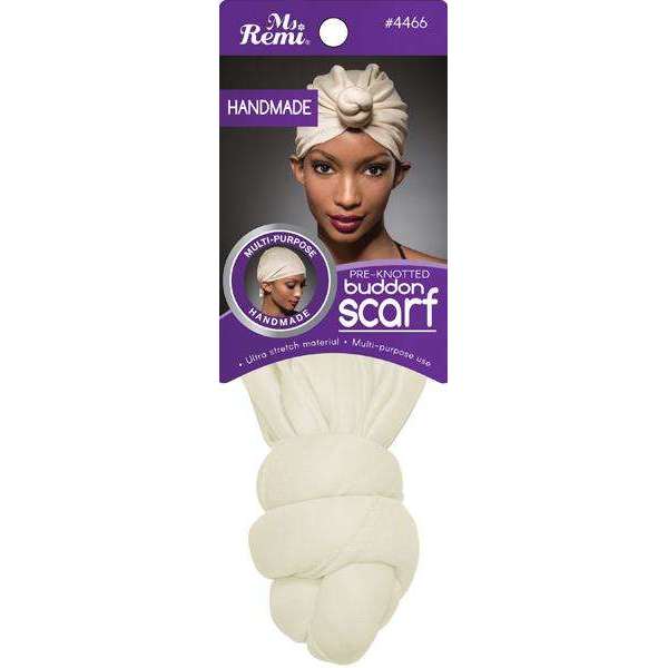 Ms. Remi Handmade Pre-Knotted Buddon Scarf - CREME #4466