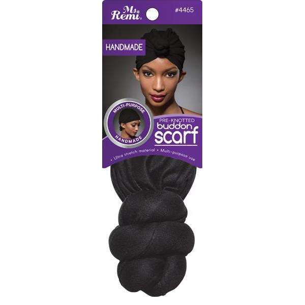 Ms. Remi Handmade Pre-Knotted Buddon Scarf - BLACK #4465