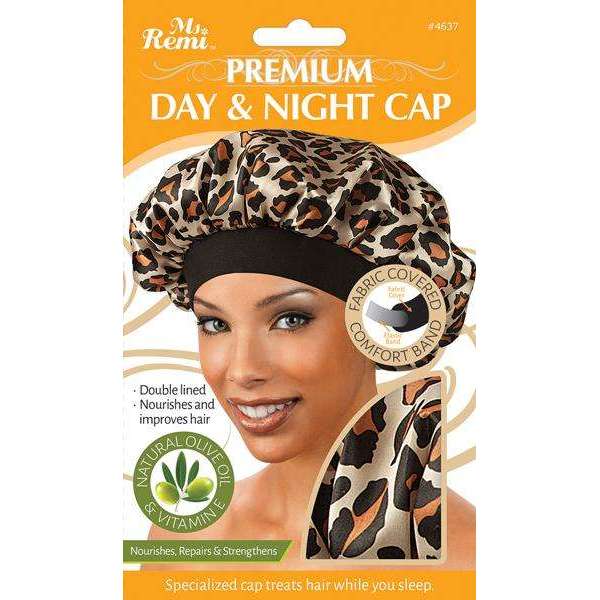 Ms. Remi Premium Day And Night Cap Leopard Pattern
