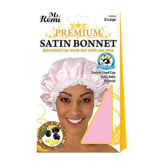 Ms. Remi Premium Satin Bonnet Double Lined Xl Asst Color