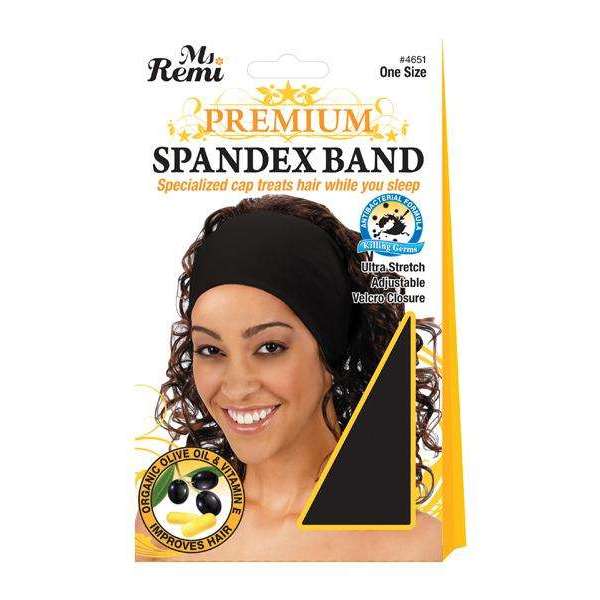 Ms. Remi Premium Spandex Band Xl Black Hair Care Wraps Ms. Remi   